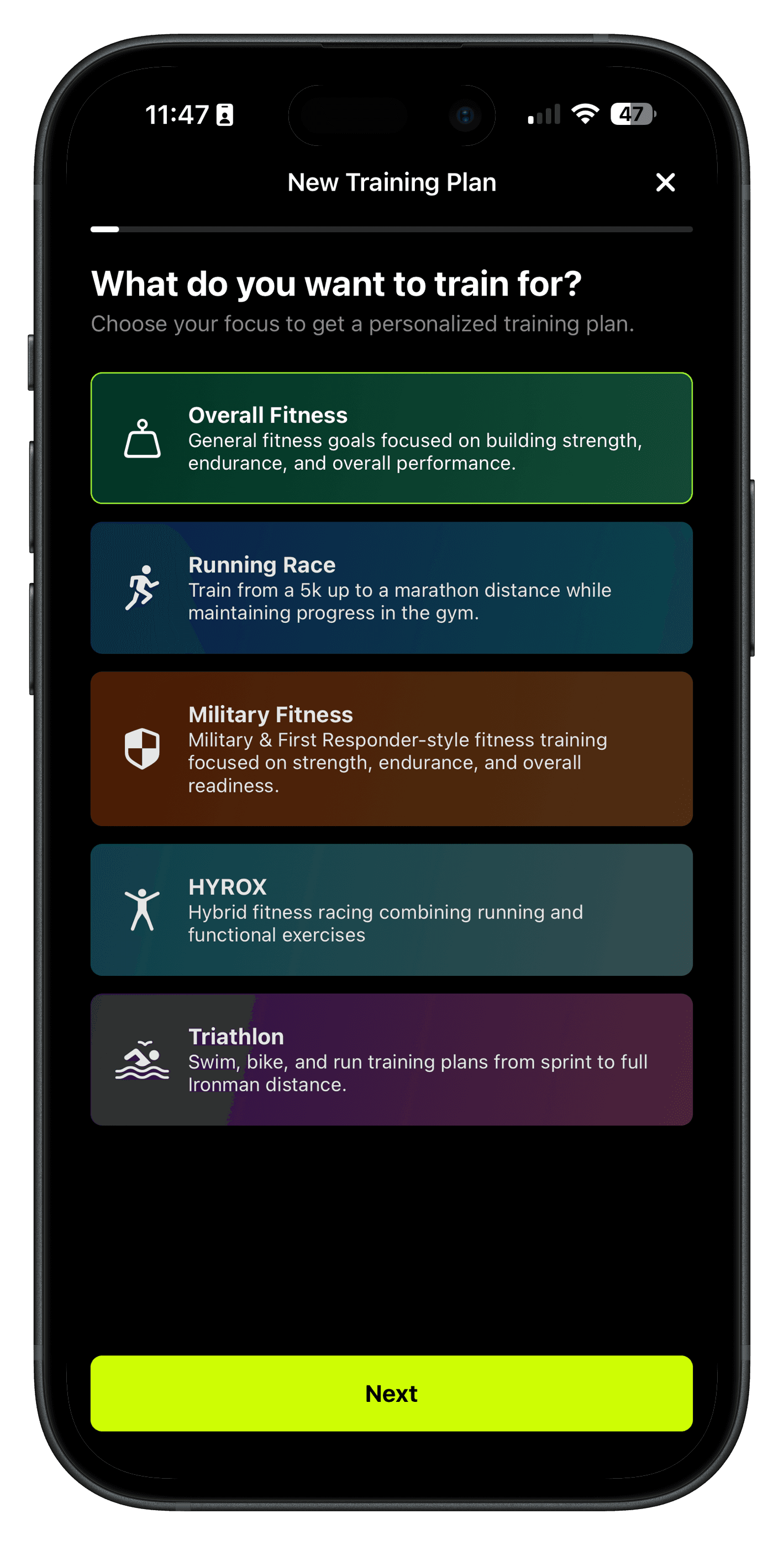 Training Plans